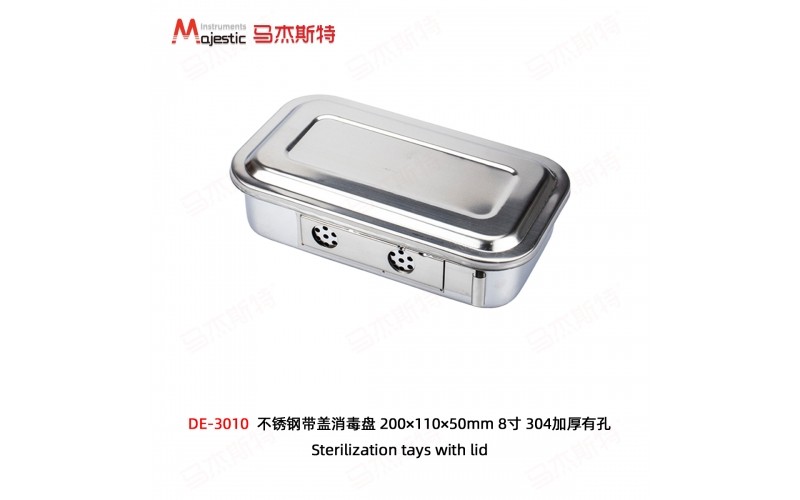 Sterilization Trays with lid and holes