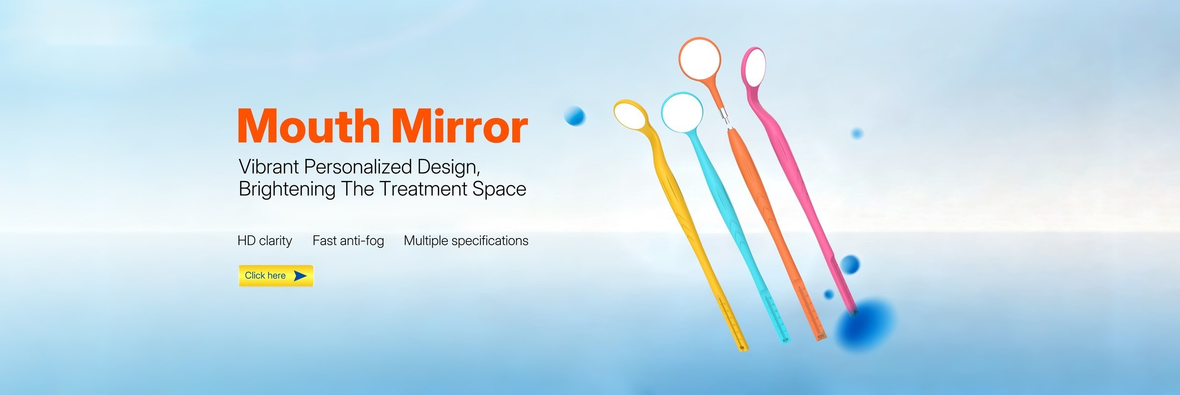 MajesTech Mouth Mirror dental instruments — HD clarity, fast anti-fog, multiple specifications