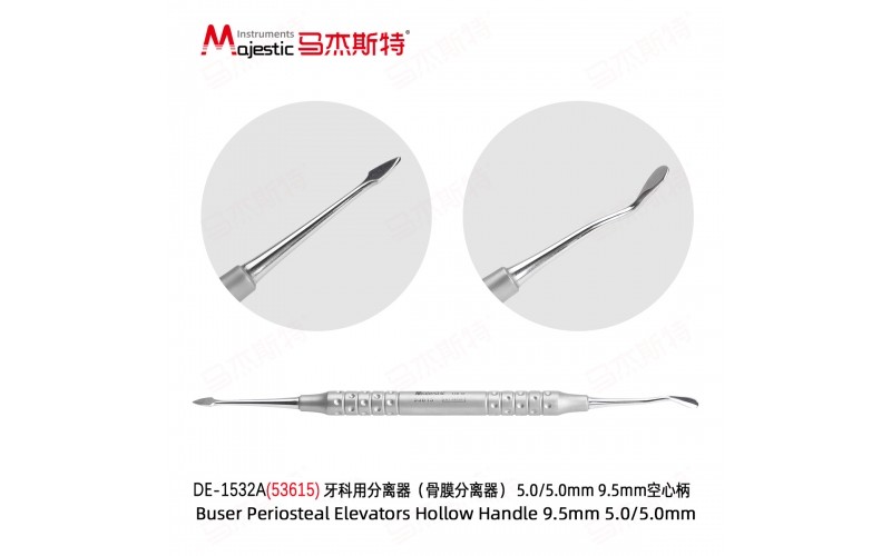 Buser Periosteal Elevators Hollow Handle 9.5mm 5.0/5.0mm
