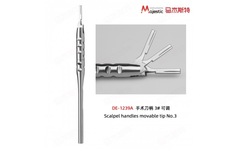 Scalpel handles movable tip No.3