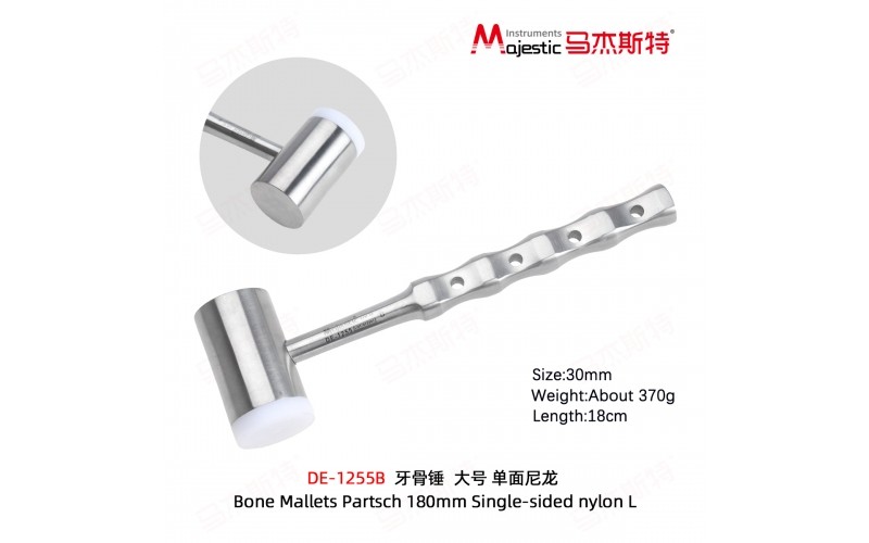 Bone Mallets Partsch 180mm Single-sided nylon L