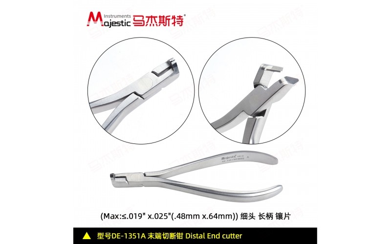 Distal End Cutter Long handle Max:≤.019" x.025"(.48mm x.64mm) TC