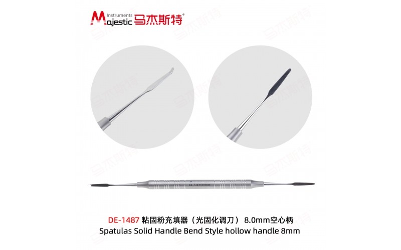 Spatulas Solid Handle Bend Style hollow handle 8mm