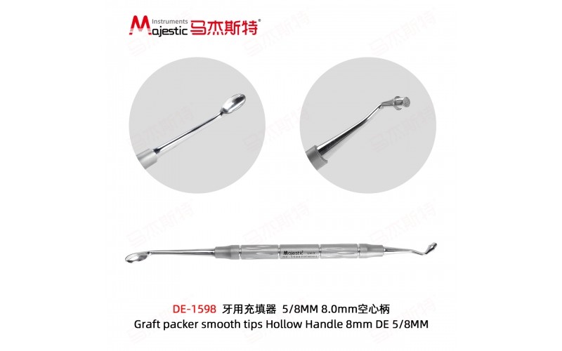 Graft packer smooth tips Hollow Handle 8mm DE 5/8MM