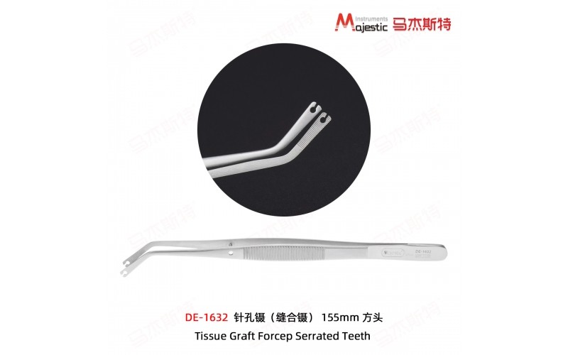Tissue Graft Forcep Serrated Teeth