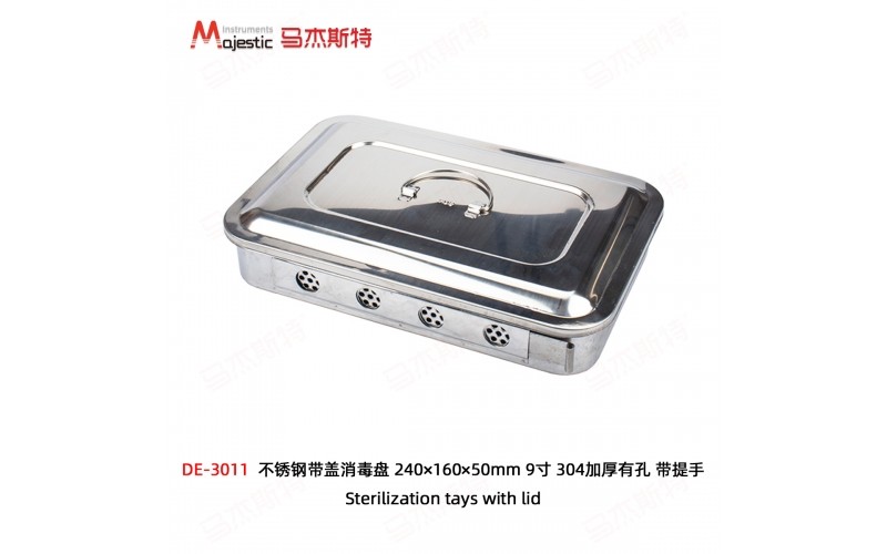 Sterilization trays with lid