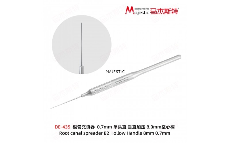Root canal spreader B2 Hollow Handle 8mm 0.7mm