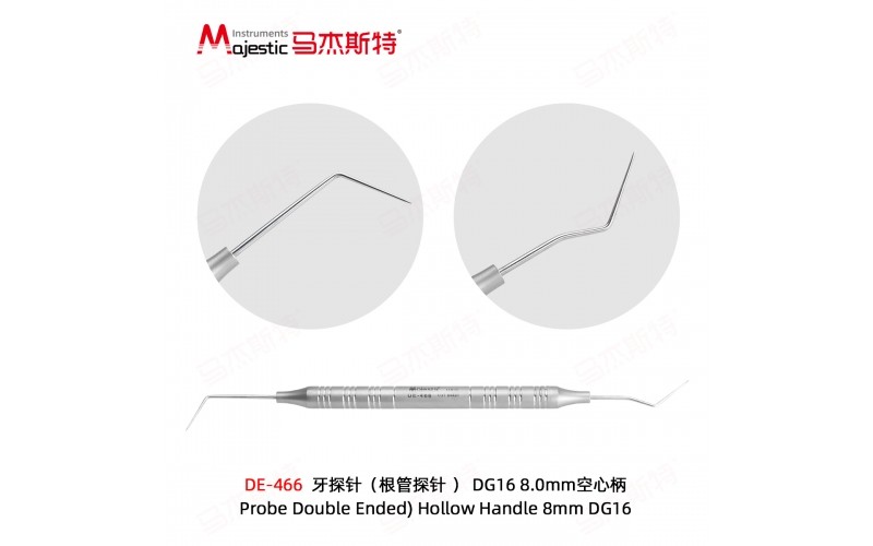 Probe Double Ended) Hollow Handle 8mm DG16