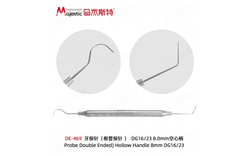 Probe Double Ended) Hollow Handle 8mm DG16/23