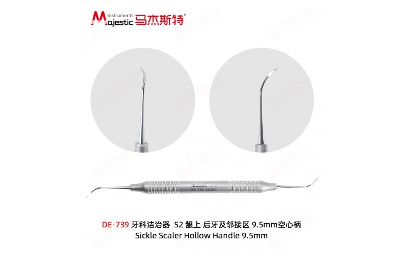 Sickle Scaler Hollow Handle 9.5mm