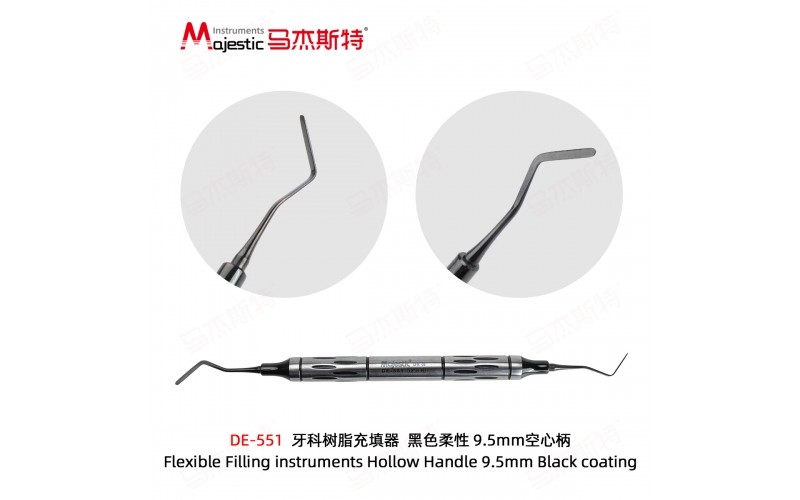 Flexible Filling instruments Hollow Handle 9.5mm Black coating