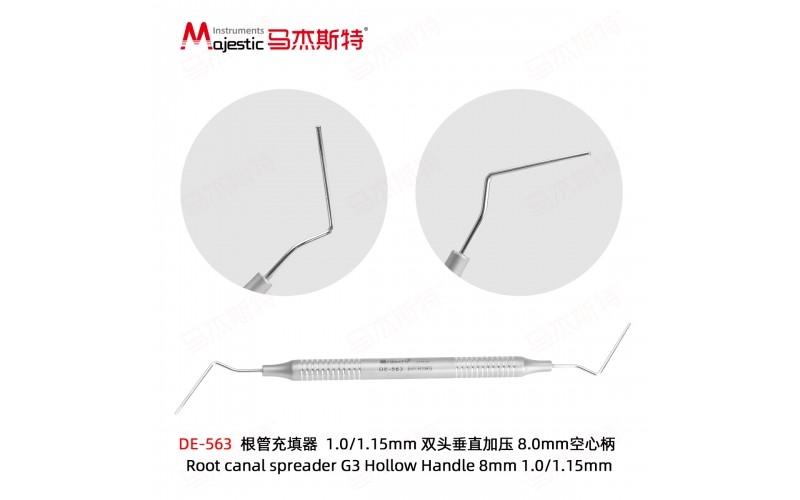 Root canal spreader G3 Hollow Handle 8mm 1.0/1.15mm