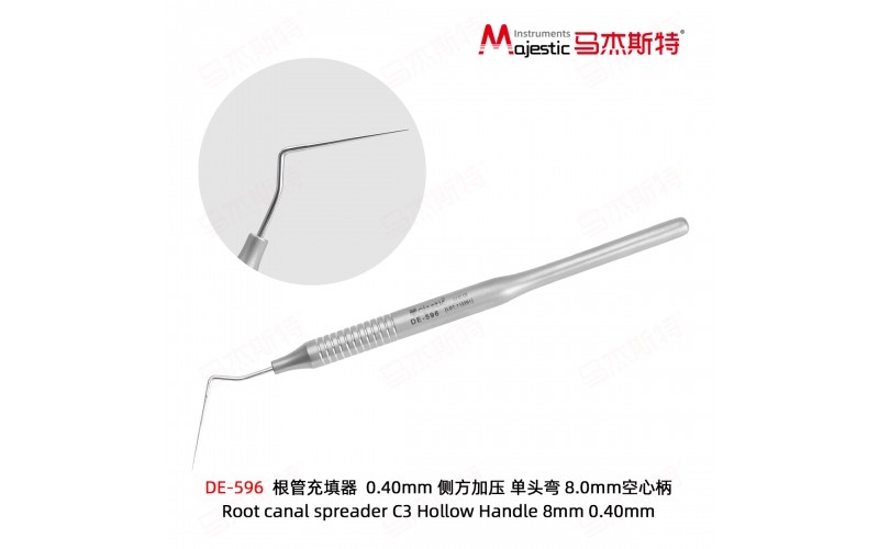 Root canal spreader C3 Hollow Handle 8mm 0.40mm