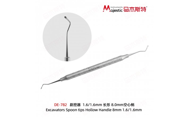Excavators Spoon tips Hollow Handle 8mm 1.6/1.6mm