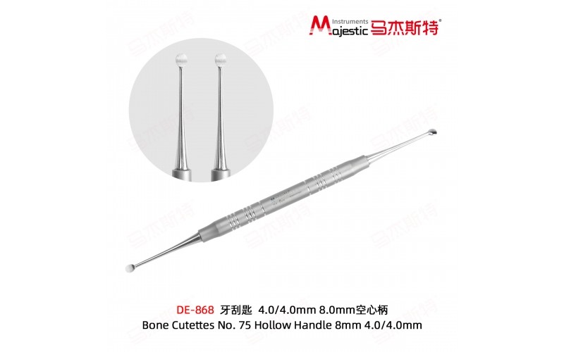 Bone Cutettes No. 75 Hollow Handle 8mm 4.0/4.0mm