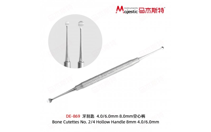 Bone Cutettes No. 2/4 Hollow Handle 8mm 4.0/6.0mm