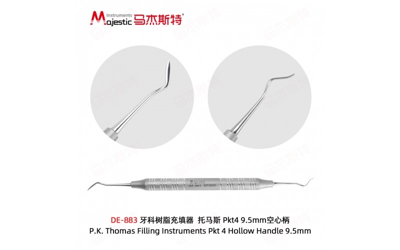 P.K. Thomas Filling Instruments Pkt 4 Hollow Handle 9.5mm